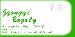 gyongyi bagoly business card