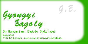 gyongyi bagoly business card